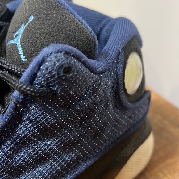 Air Jordan Blue and Black High-Top Sneakers, Size 12C - Picture 4 of 11